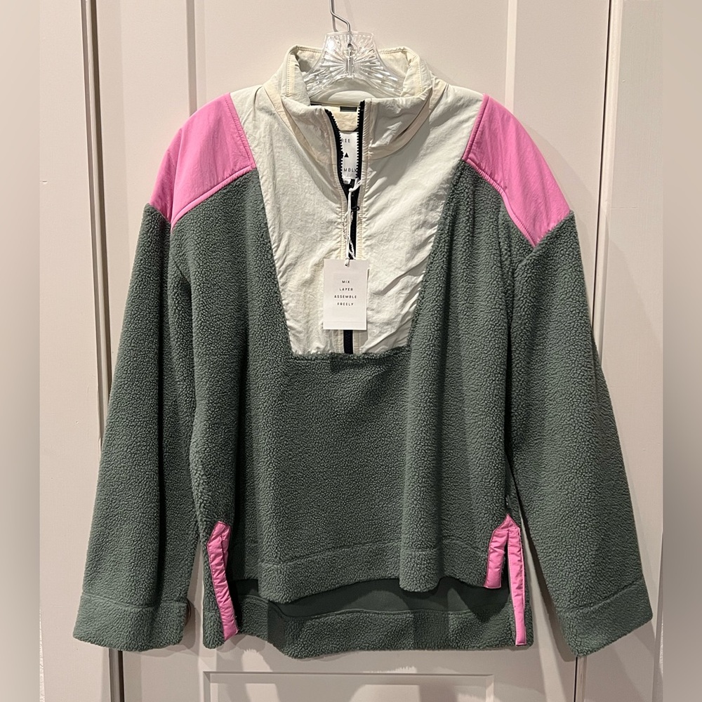 Green and Pink Popover Jacket
